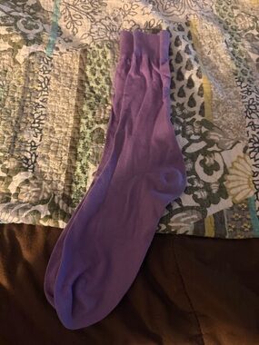 Men's Purple Dress Crew Socks